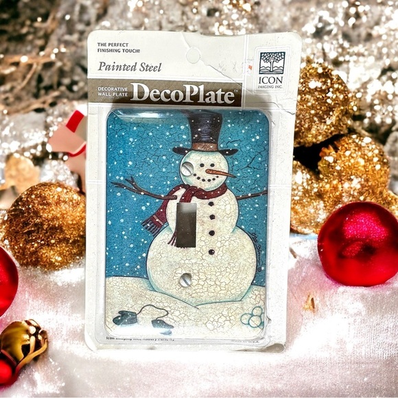 Snowman Winter Holiday Light Switch Cover Plate - Picture 1 of 2